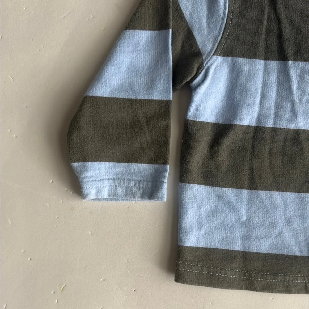 Carter’s Striped Blue & Green Boys Shirt 12 Months